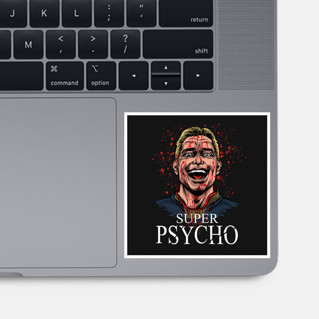 Super Psycho-None-Glossy-Sticker-zascanauta