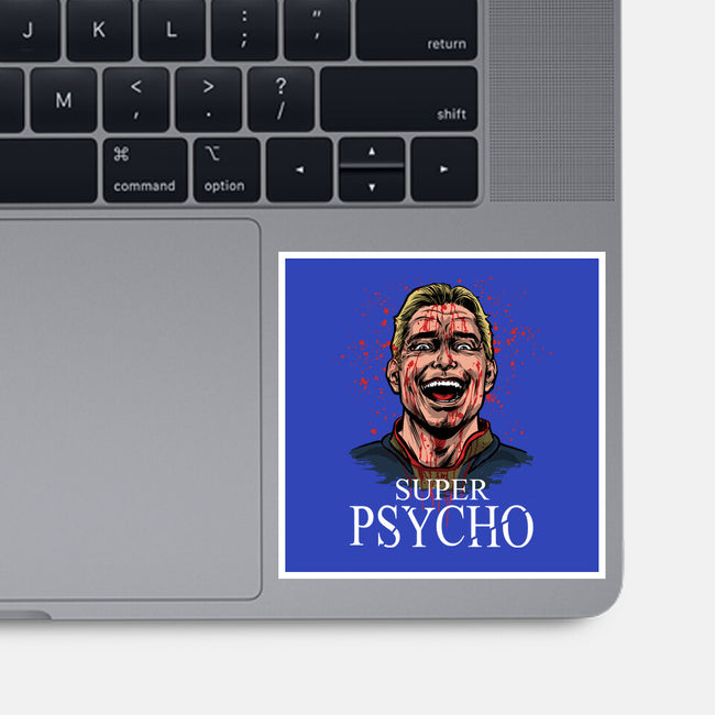 Super Psycho-None-Glossy-Sticker-zascanauta