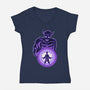 Eye Of Insight-Womens-V-Neck-Tee-rmatix