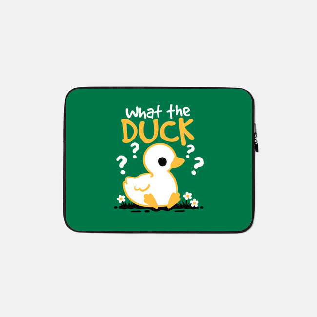 What The Duck-None-Zippered-Laptop Sleeve-NemiMakeit