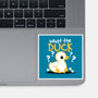 What The Duck-None-Glossy-Sticker-NemiMakeit