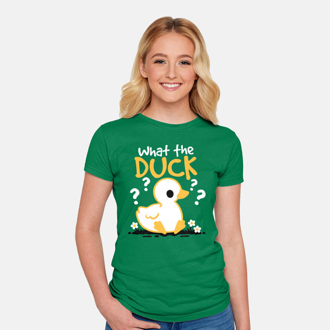 What The Duck-Womens-Fitted-Tee-NemiMakeit