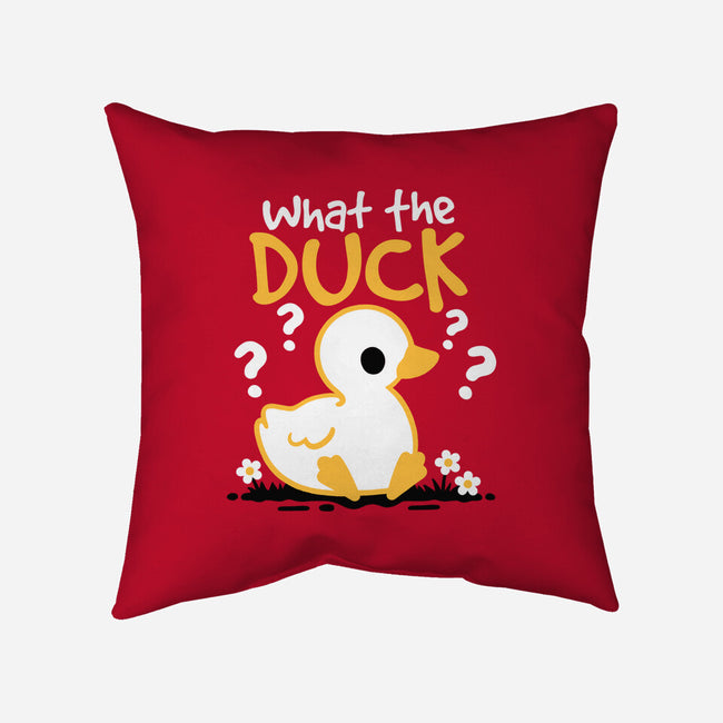 What The Duck-None-Non-Removable Cover w Insert-Throw Pillow-NemiMakeit