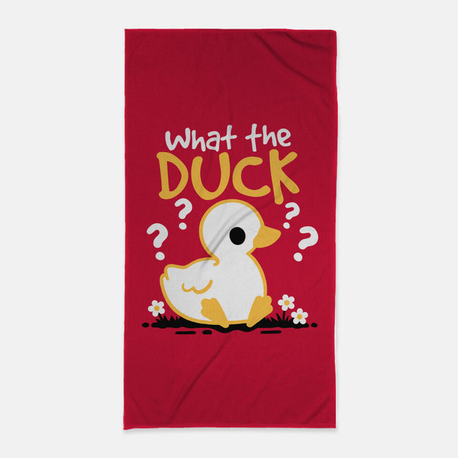 What The Duck-None-Beach-Towel-NemiMakeit