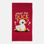 What The Duck-None-Beach-Towel-NemiMakeit