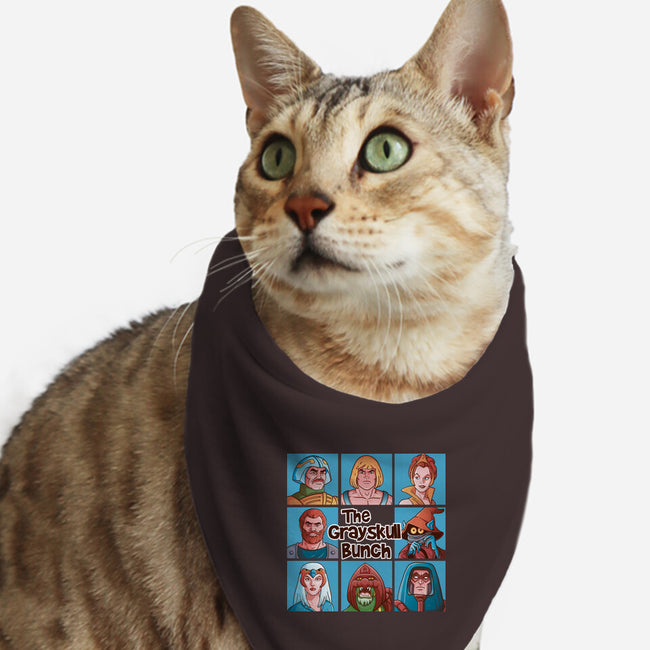 The Grayskull Bunch-Cat-Bandana-Pet Collar-Skullpy