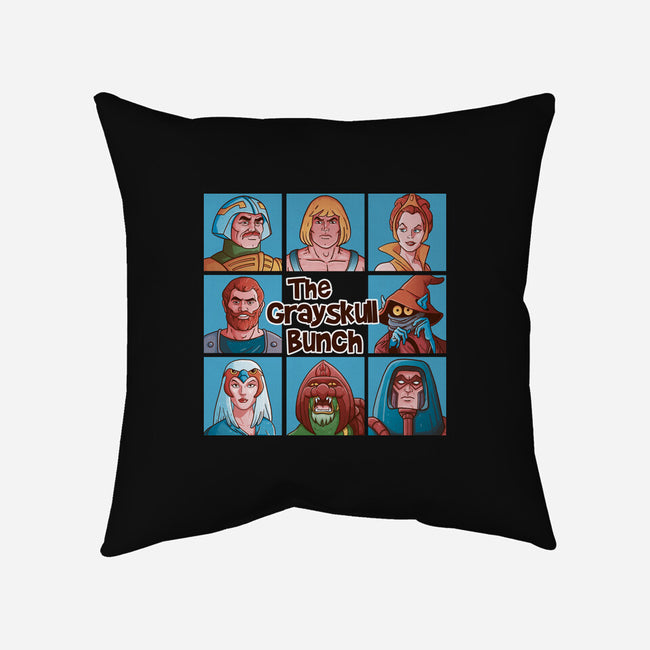 The Grayskull Bunch-None-Removable Cover w Insert-Throw Pillow-Skullpy