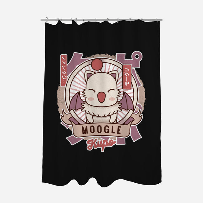 Moogle Retro-None-Polyester-Shower Curtain-LAGELANTEE