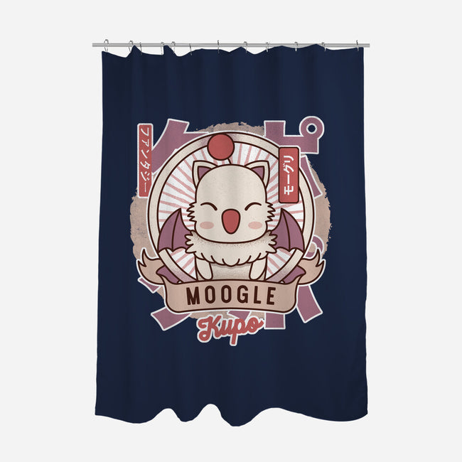 Moogle Retro-None-Polyester-Shower Curtain-LAGELANTEE