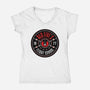 Red Five's Flight School-Womens-V-Neck-Tee-BadBox