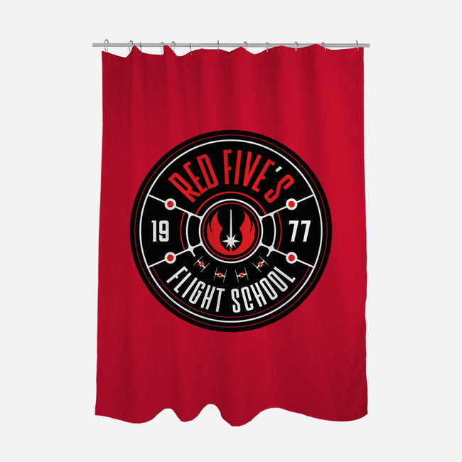 Red Five's Flight School-None-Polyester-Shower Curtain-BadBox