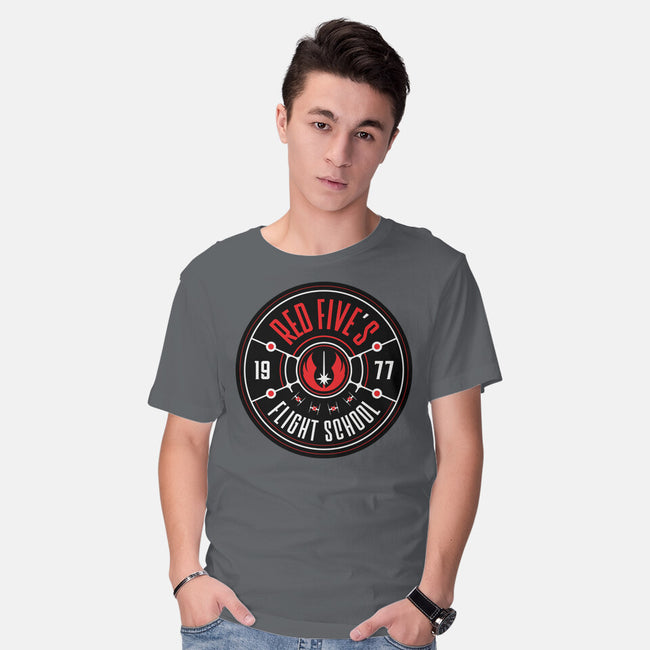 Red Five's Flight School-Mens-Basic-Tee-BadBox