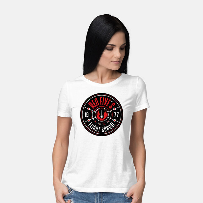 Red Five's Flight School-Womens-Basic-Tee-BadBox