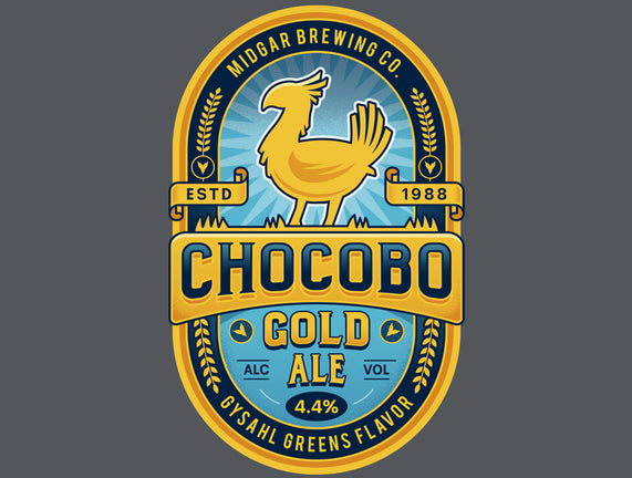 Chocobo Gold Beer Emblem