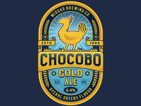 Chocobo Gold Beer Emblem