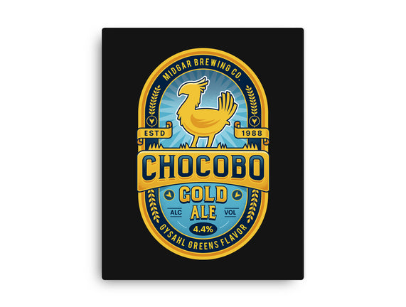 Chocobo Gold Beer Emblem