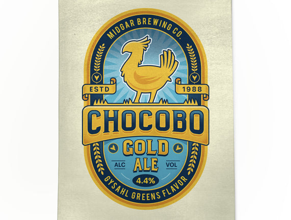 Chocobo Gold Beer Emblem