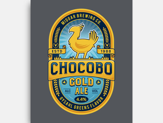 Chocobo Gold Beer Emblem