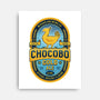 Chocobo Gold Beer Emblem-None-Stretched-Canvas-LAGELANTEE