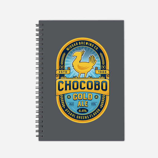 Chocobo Gold Beer Emblem-None-Dot Grid-Notebook-LAGELANTEE