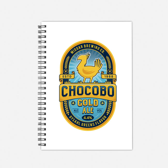 Chocobo Gold Beer Emblem-None-Dot Grid-Notebook-LAGELANTEE