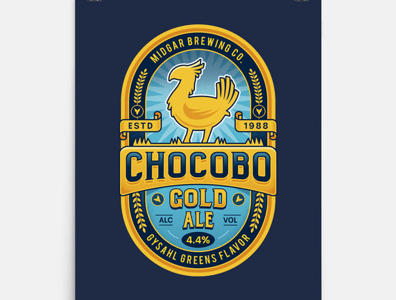 Chocobo Gold Beer Emblem