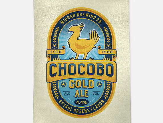 Chocobo Gold Beer Emblem