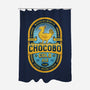 Chocobo Gold Beer Emblem-None-Polyester-Shower Curtain-LAGELANTEE