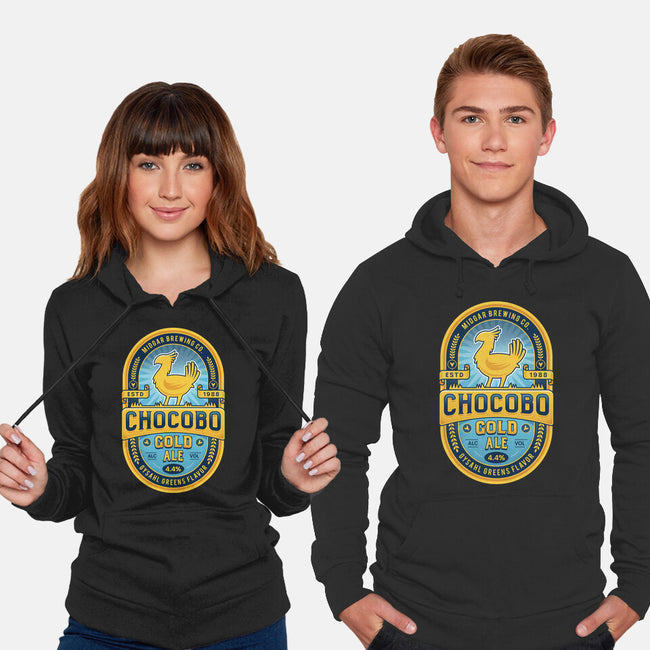 Chocobo Gold Beer Emblem-Unisex-Pullover-Sweatshirt-LAGELANTEE