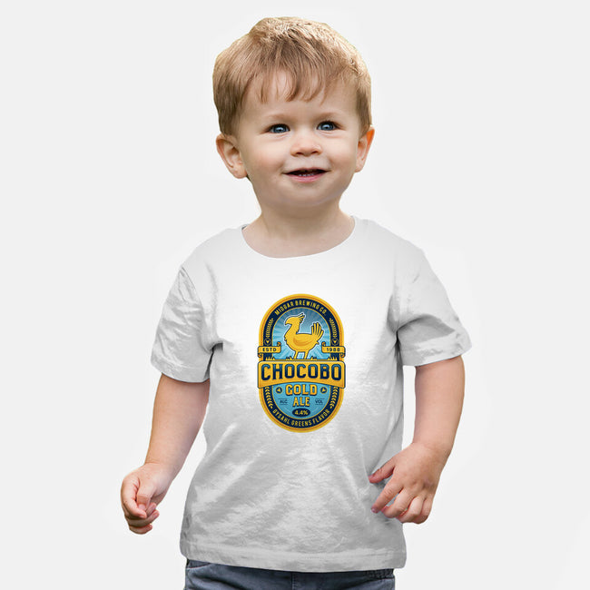 Chocobo Gold Beer Emblem-Baby-Basic-Tee-LAGELANTEE