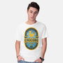 Chocobo Gold Beer Emblem-Mens-Basic-Tee-LAGELANTEE