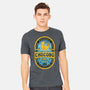 Chocobo Gold Beer Emblem-Mens-Heavyweight-Tee-LAGELANTEE