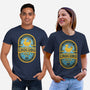 Chocobo Gold Beer Emblem-Unisex-Basic-Tee-LAGELANTEE