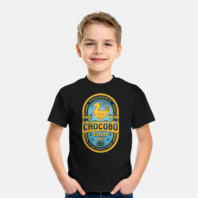 Chocobo Gold Beer Emblem-Youth-Basic-Tee-LAGELANTEE