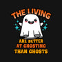 The Living Are Better At Ghosting-Unisex-Crew Neck-Sweatshirt-Boggs Nicolas