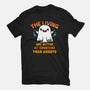 The Living Are Better At Ghosting-Unisex-Basic-Tee-Boggs Nicolas