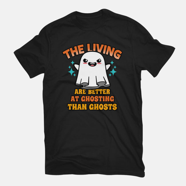 The Living Are Better At Ghosting-Womens-Basic-Tee-Boggs Nicolas