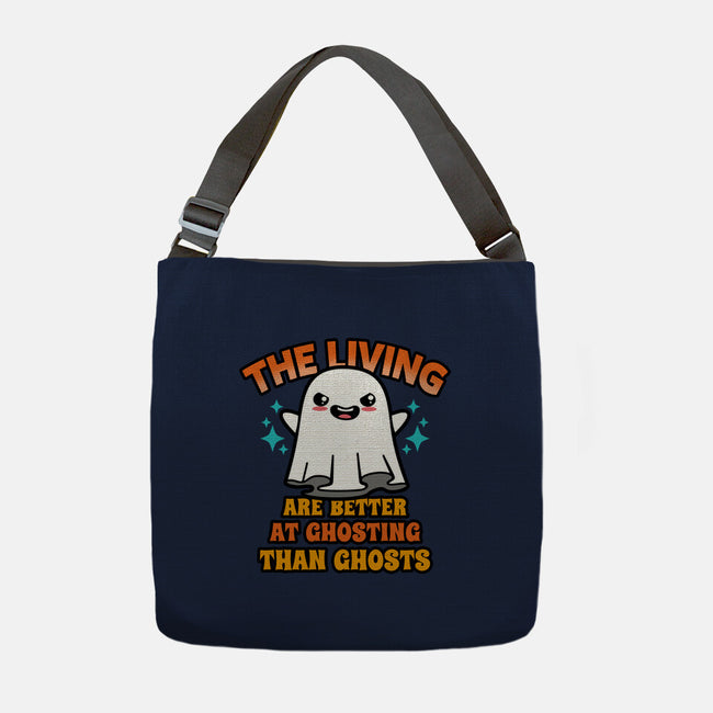 The Living Are Better At Ghosting-None-Adjustable Tote-Bag-Boggs Nicolas