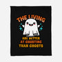 The Living Are Better At Ghosting-None-Fleece-Blanket-Boggs Nicolas