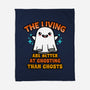 The Living Are Better At Ghosting-None-Fleece-Blanket-Boggs Nicolas