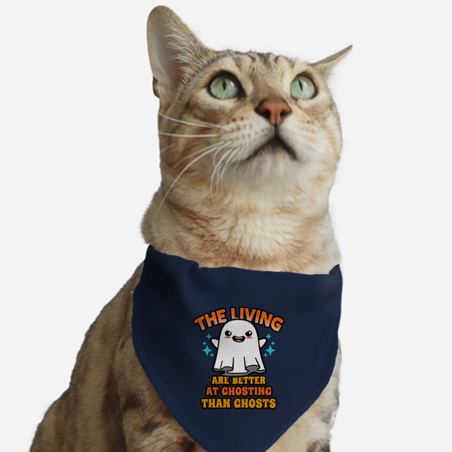 The Living Are Better At Ghosting-Cat-Adjustable-Pet Collar-Boggs Nicolas