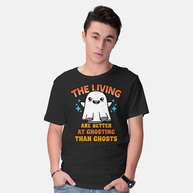 The Living Are Better At Ghosting-Mens-Basic-Tee-Boggs Nicolas