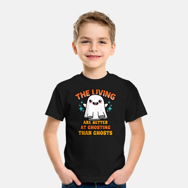 The Living Are Better At Ghosting-Youth-Basic-Tee-Boggs Nicolas