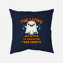 The Living Are Better At Ghosting-None-Non-Removable Cover w Insert-Throw Pillow-Boggs Nicolas