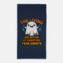 The Living Are Better At Ghosting-None-Beach-Towel-Boggs Nicolas