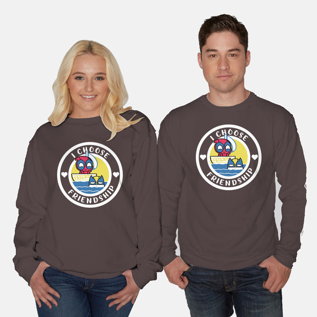 I Choose Friendship-Unisex-Crew Neck-Sweatshirt-naomori