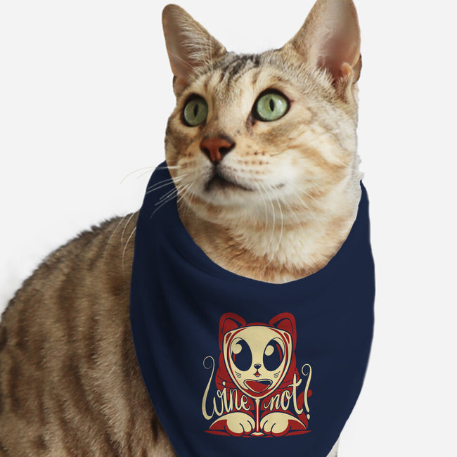 Wine Not-Cat-Bandana-Pet Collar-estudiofitas