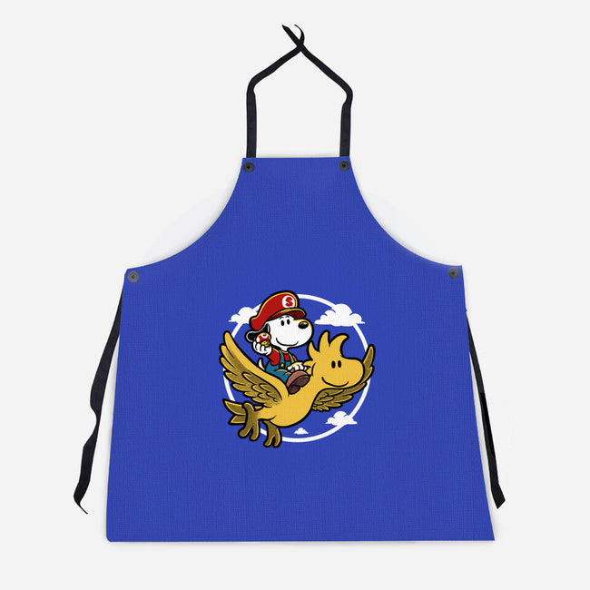 Super Beagle Bros-Unisex-Kitchen-Apron-Studio Mootant