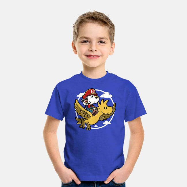 Super Beagle Bros-Youth-Basic-Tee-Studio Mootant