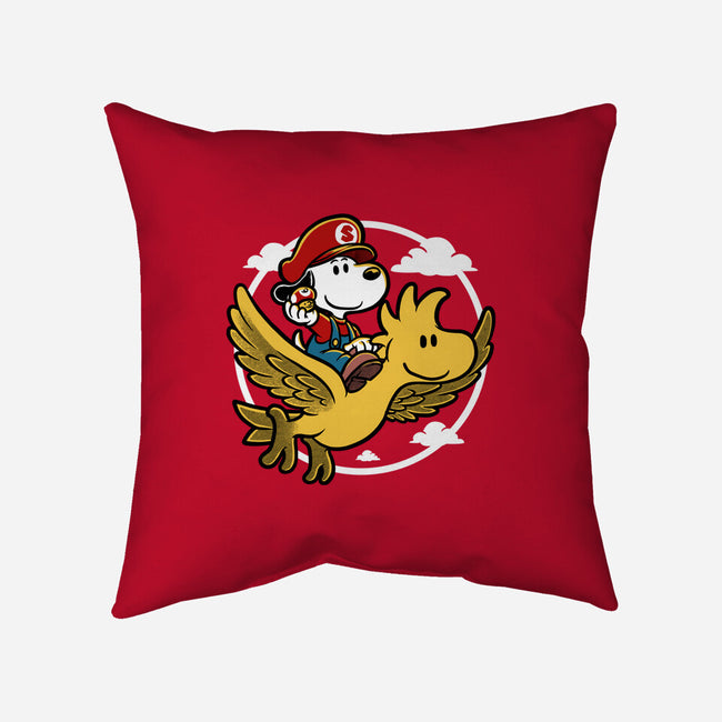 Super Beagle Bros-None-Non-Removable Cover w Insert-Throw Pillow-Studio Mootant